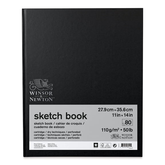 Winsor & Newton Sketch Book, Hard-Bound, 11" x 14"