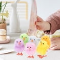 thumbnail image 2 of Miangastore 12pcs Mini Chicks Easter Mini Fluffy Chicks Plush Chicken Figures Easter Cake Decorations, 2 of 8