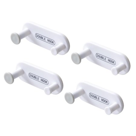 

4Pcs Self-Adhesive Wall Hooks Keys Hangers Hook Office Hallway Hook