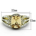 thumbnail image 2 of Women's High Polished Engagement Ring with a Chocolate Brown Cubic Zirconia - Size 10, 2 of 4
