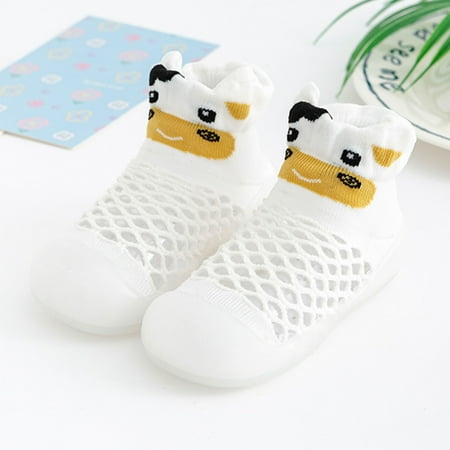 

Hunpta Toddler Shoes Infant Boys Girls Cartoon Animal Print Socks Shoes Toddler Breathable Mesh The Floor Socks Non Slip