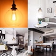thumbnail image 6 of DELight Vintage 7.9" Glass Ball Ceiling Pendant Light Chandelier Edison Lamp Cafe Kitchen Dining Room Lighting, 6 of 8