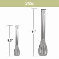 thumbnail image 3 of Kitchen Bbq Tong Set For Cooking Stainless Steel Serving Tongs 2Pcs, 3 of 6