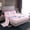Pink X, variant on Feelyou Donut Initial M Teens Twin Sheet Sets, Princess Pink Bowknot Bedding, 3pcs