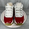 thumbnail image 4 of Ni - ke Ni - ke Air Jordan 11 Retro Low Cherry Red White Mens 8.5 Sneakers 2016 528895-102, 4 of 5