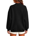 thumbnail image 2 of HomeDM Women's Cardigan Sweatshirt with Pocket Long Sleeve Solid Color Open Front, 2 of 9