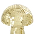 thumbnail image 4 of 10", 8"H Gold Glass Handmade Mosaic Mirrored Mushroom Sculpture, by DecMode (2 Count), 4 of 10