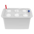 thumbnail image 3 of Sistema hidropónico de agua profunda para planta de 6 agujeros, kit de de bomba de aire para bañera de burbujas, plástico de grado alimenticio Gris Soledad Sistema hidropónico de sitio de plantas, 3 of 10