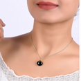 thumbnail image 3 of Natural obsidian pendant necklace, black crystal pendant, healing gift, gemstone jewelry, 3 of 4