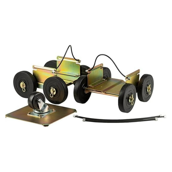 Drivable Steerable Snowmobile Dollies – Standard, Fits Skis Up to 7” Wide, All- Wheels, Heavy-Duty, for Grass, Gravel, Pavement, and Dirt