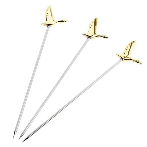 El Cóctel Del Acero Inoxidable 3x Escoge El Palillo de para , Pájaro Yotijar Selecciones de cóctel de acero inoxidable