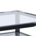 thumbnail image 2 of ACME Lafty 54" Glass Top Coffee Table in White Brushed and Black, 2 of 5