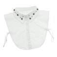 thumbnail image 1 of Media Camisa Desmontable Sunnimix Cuello Falso De Encaje Floral Para Mujer, 1 of 8