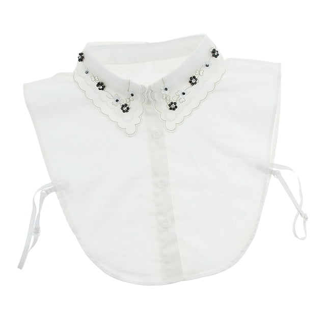 Media Camisa Desmontable Sunnimix Cuello Falso De Encaje Floral Para Mujer