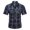Blue, variant on FBMDBB Button Down Shirt for Men, Men's Dress Shirts Summer Short Sleeve Outdoor Cotton Washed Shirt Plus Size Shirts