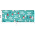 thumbnail image 7 of Turquoise Christmas Tree Pattern Kitchen Rug Mat,Kitchen Runner Rugs Non Skid Washable,Decorative Kitchen Floor Mats for Kitchen,Sink,Laundry,17"x47.2", 7 of 7