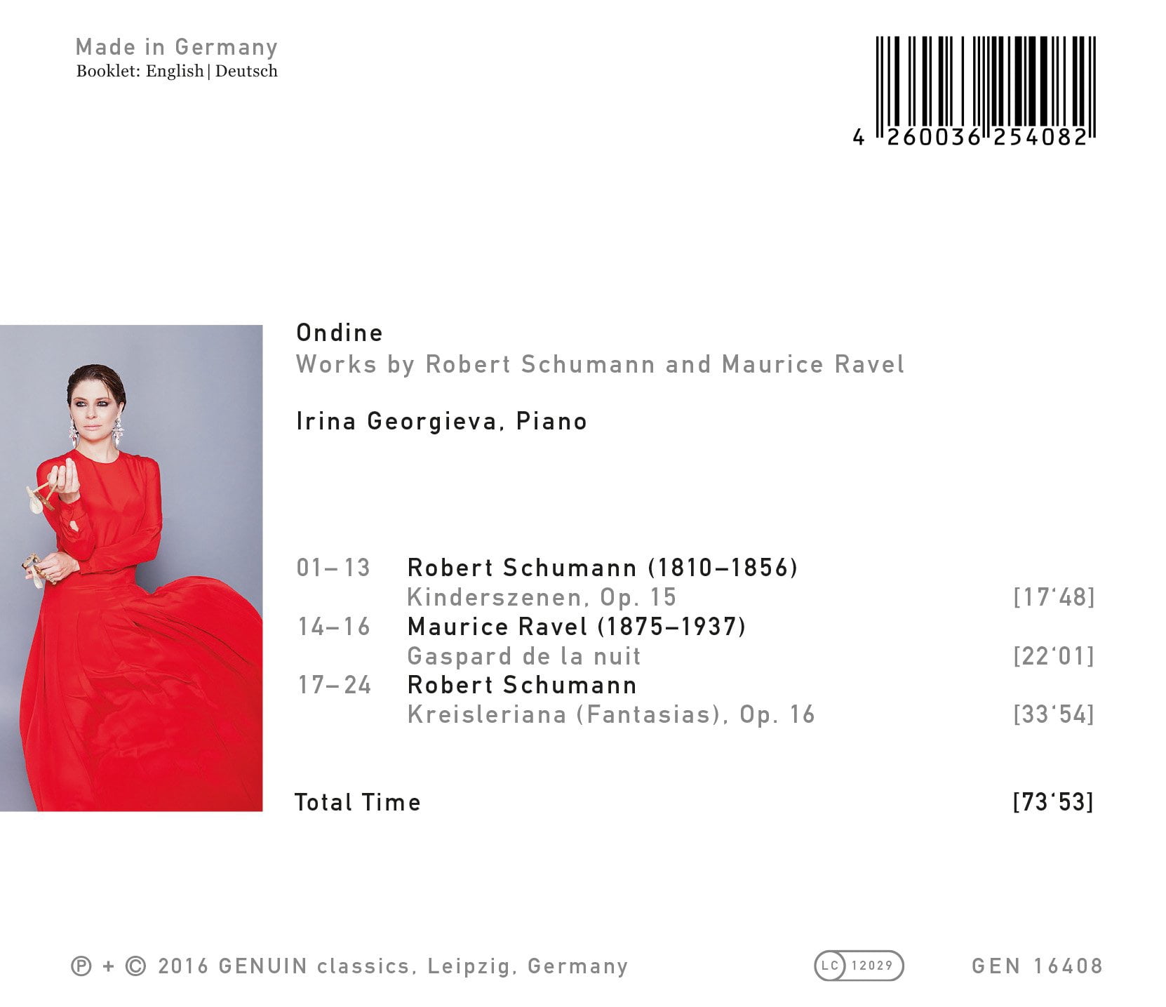 Ravel,Maurice / Georgieva,Irina - Ravel & Schumann: Ondine - Music & Performance - CD
