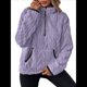 thumbnail image 1 of Suéter de Larga con Cremallera de un Cuarto para Mujer, Sudadera de Forro con Capucha, Sudaderas con Solapa, Suéteres Cálidos con Bolsillos. Púrpura S, 1 of 9
