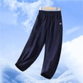 thumbnail image 6 of Children's Printed Elastic Waistband Loose Pants with Pockets Mid Size Outdoor Casual Trousers for School Travel Play, 6 of 9