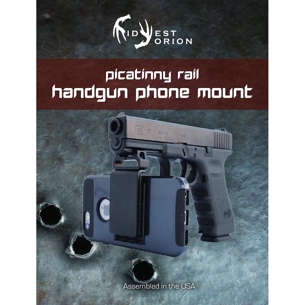 Handgun Phone Smartphone Camera Mount for Any Picatinny Rail Equipped