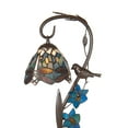 thumbnail image 5 of Dale Tiffany 1-Light Metal & Art Glass Table Lamp in Bronze/Blue, 5 of 7