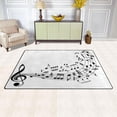 thumbnail image 3 of Musical Notes Area Rugs Colorful Large Non-Slip Floor Matative Carpets Doormat for Kitchen Living Dining Dorm Playing Room Bedroom 31 x 20inch Home Decor, 3 of 7