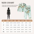 thumbnail image 6 of Kll World Travel Map Print Women'S Long Sleeve Pajamas With Pants Sleepwear Loungewear 2 Set-Small, 6 of 9