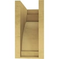 thumbnail image 4 of 9"W x 18"D x 18"H Classic Rivera Rough Cedar Woodgrain TimberThane Corbel, Primed Tan, 4 of 6
