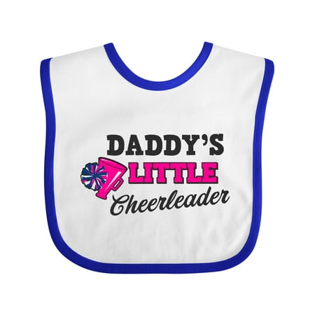 

Inktastic Daddy s Little Cheerleader with Megaphone and Pom Poms Gift Baby Girl Bib