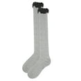 thumbnail image 3 of MeMoi Clocking Cable Femme Over The Knee Warm Cotton Blend Socks - Womens - Female, One Size, Light Gray, 3 of 4