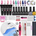 thumbnail image 1 of Juego de uñas acrílicas con lámpara LED, secador de esmalte de uñas de Gel UV, herramientas de Arte de manicura, juego de taladro de Base superior, 1 of 4