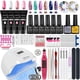 thumbnail image 1 of Juego de uñas acrílicas con lámpara LED, secador de esmalte de uñas de Gel UV, herramientas de Arte de manicura, juego de taladro de Base superior, 1 of 4