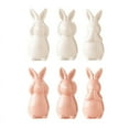 thumbnail image 4 of Kumdkd Mini Ceramic Rabbit Figurines, Porcelain Easter Bunny Decorations for Home, Tabletop Ornament, Tea Ceremony Pet, 4 of 4