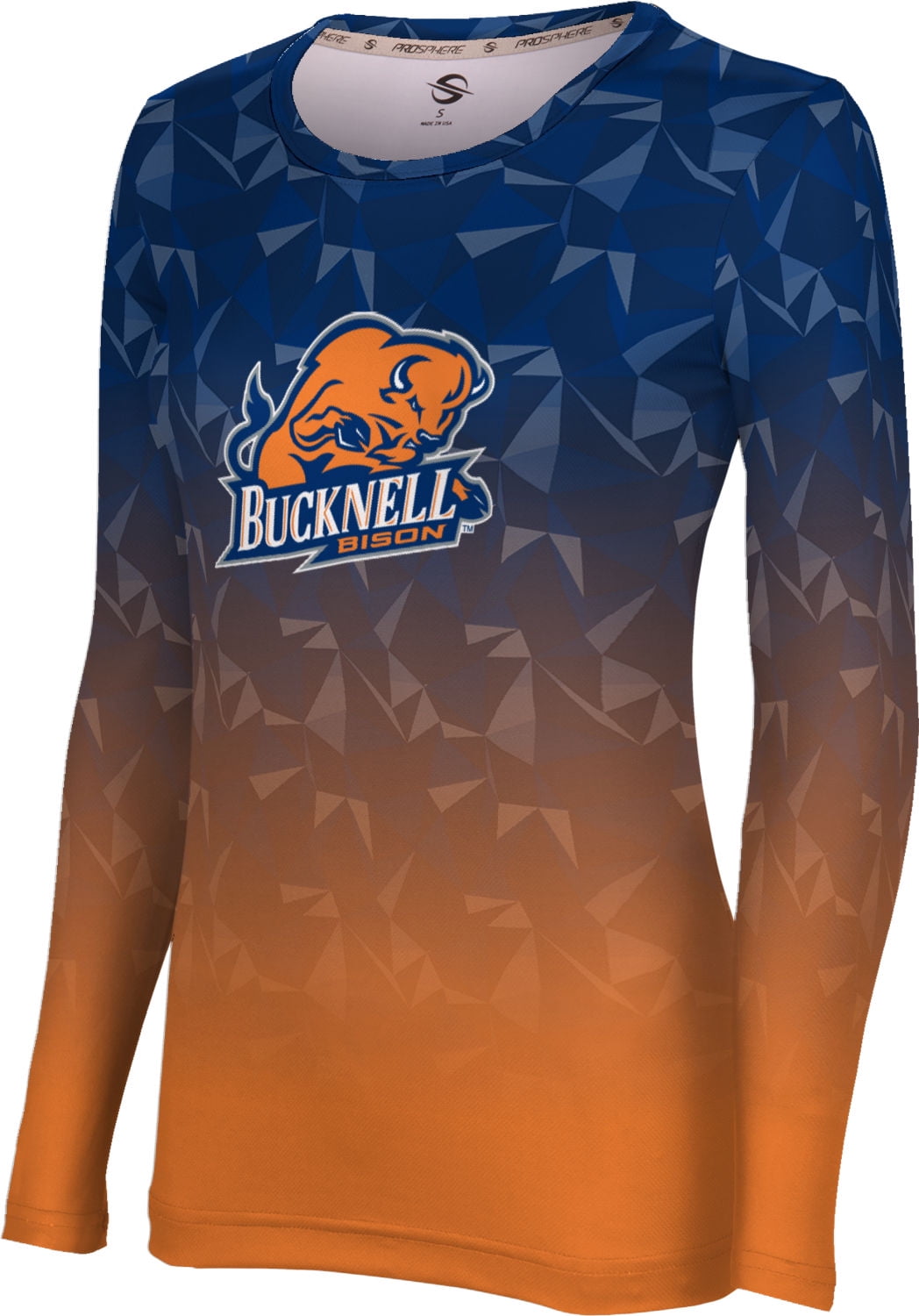 Geometric ProSphere Bucknell University Womens Long Sleeve Tee
