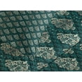 thumbnail image 4 of Ambesonne Damask Quilted Bedspread Set 3 Pcs, French Rococo Motifs, King Size, Dark Teal Eggshell, 4 of 5