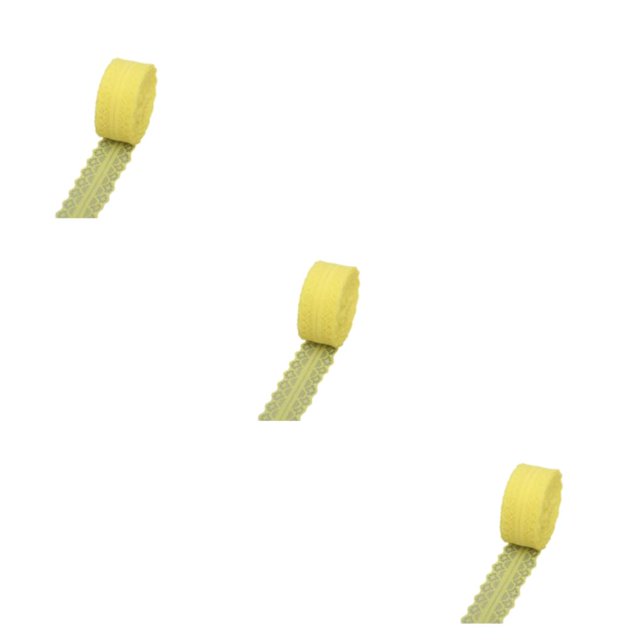 Bearachild Cinta de tela fácil de atar para manualidades - Patrón multifuncional y hermoso Cinta de regalo para manualidades E2-8 amarillo Type1 NO1