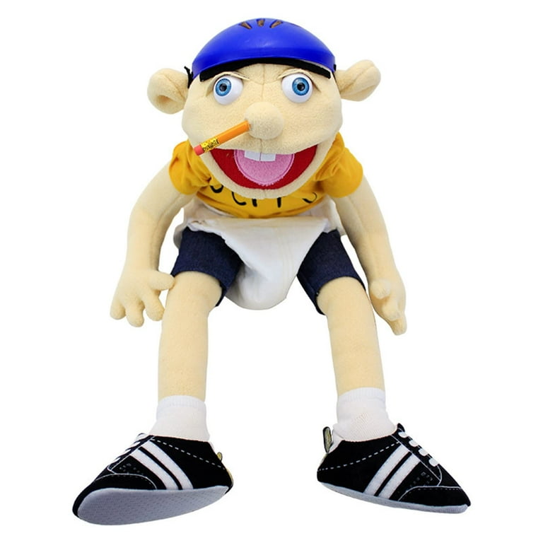 Jeffy Puppet Soft Plush Toy Hand Puppet,Jeffy Plush Toy Cosplay,Jeffy Hat  Hand Puppet Game 