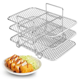  RHM Dual Basket Air Fryer Accessories Fit for Ninja Foodi DZ201  & Other 8Quart Dual Zone Air Fryers, Including Skewer Stand, Air Fryer  Rack, Silicone Liner, Paper Liner, etc : Home