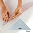thumbnail image 6 of Chart Drawing Triangle Ruler Triangle Angle Protractor Distance Measurement Large Scale Math Geometry Tool Measuring Ruler for Ship Drawing Isosceles Ruler, 6 of 10