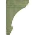 thumbnail image 2 of Ekena Millwork 3 1/2"W x 3 3/4"D x 6"H Mini Jefferson Wood Vintage Decor Corbel, Restoration Green, 2 of 6