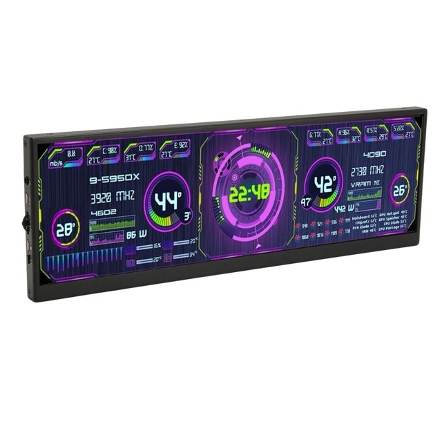 Boîtier d'Ordinateur GPU, Noir Plug And Play 12.7 Pouces Portable 2880x864 Mini Interface Multimédia HD pour Ordinateur Portable
