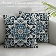 thumbnail image 3 of PHYHOO Short Plush Pillow Covers Beautiful Floral Square Pillow Case for Bedroom, Sofa, Car Decoration,Various sizes available, 3 of 5