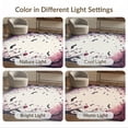 thumbnail image 7 of ODIKA 8'x10' Washable Area Rug Non-Shedding, Easy Care, Gothic Bat Halloween Flowers Plum Boho Floral Motif with Symmetrical Vines for King Size Bedroom Under Bed, Master Suite, 7 of 7
