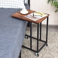 thumbnail image 3 of Costway Mesita industrial para salón, mesita auxiliar en forma de C, mesa para ordenador para dormitorio, 3 of 7