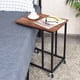thumbnail image 3 of Costway Mesita industrial para salón, mesita auxiliar en forma de C, mesa para ordenador para dormitorio, 3 of 7