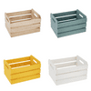Mainstays Wooden Crates with Handles, Assorted Colors