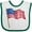 White and Green, variant on Inktastic American Flag Design Boys or Girls Baby Bib