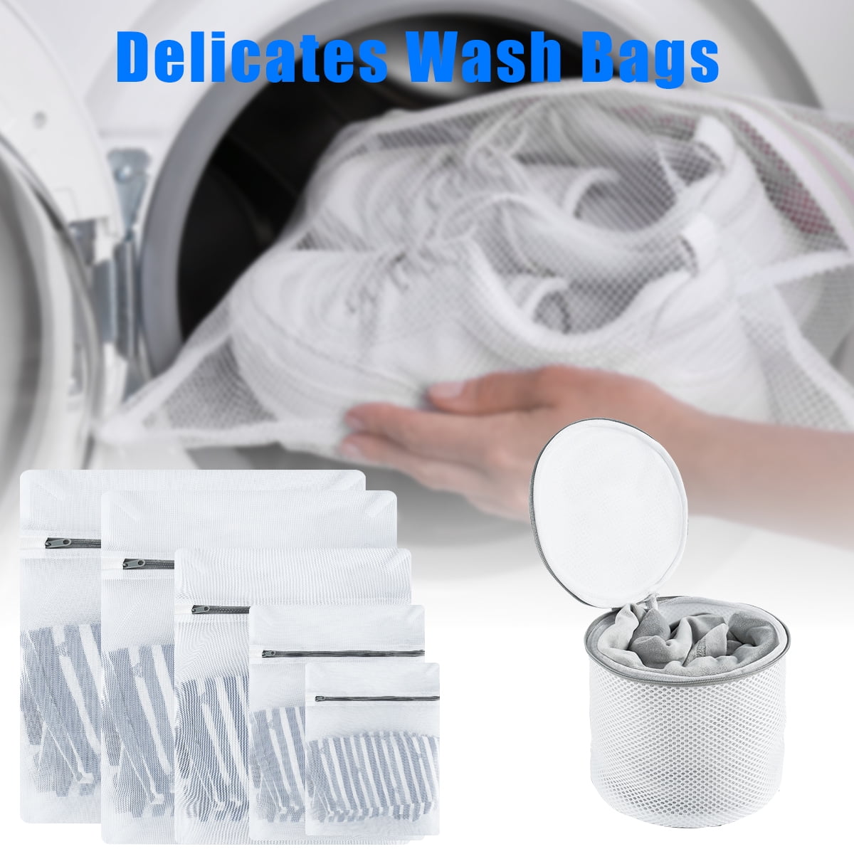 Machine Washable Mesh Laundry Bag Travel Lingerie Bra Socks Sturdy Wash Bags 73 