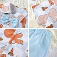 thumbnail image 6 of Xijirk Baby Boy Easter Outfit,British Style Short Sleeve Shirt with Bow Tie Collar and Shorts Set Baby Easter Clothes,Easter Outfit Baby Girl,Z03 Blue,12-18 Months, 6 of 9