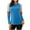 Blue, variant on Women's Long Sleeve Tops Leopard Color Block T Shirt Casual Tunic Crew Neck Striped Shirts Plus Size Tops Loose Sweatshirt Wine 4XL, US Size:16